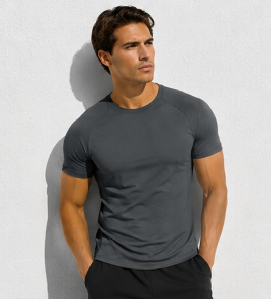 Camiseta Ajustada Manga Corta