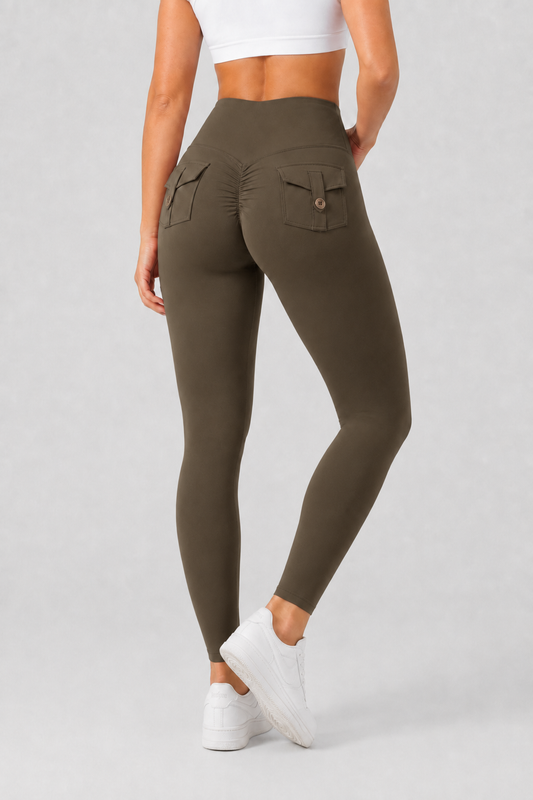 Mallas Booty Pocket de Cintura Alta