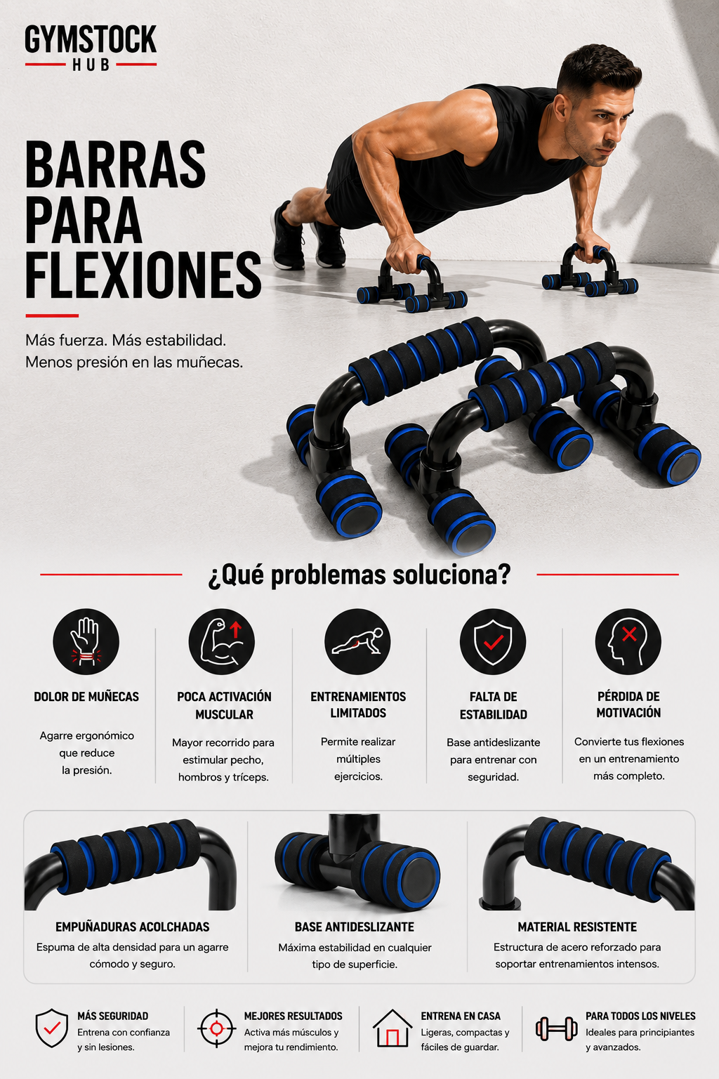 Soporte para variedad de flexiones